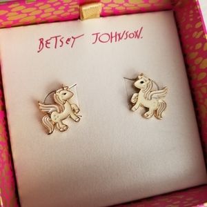 Betsey Johnson Pegasus Earrings